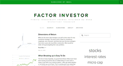 Desktop Screenshot of factorinvestor.com
