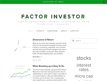 Tablet Screenshot of factorinvestor.com